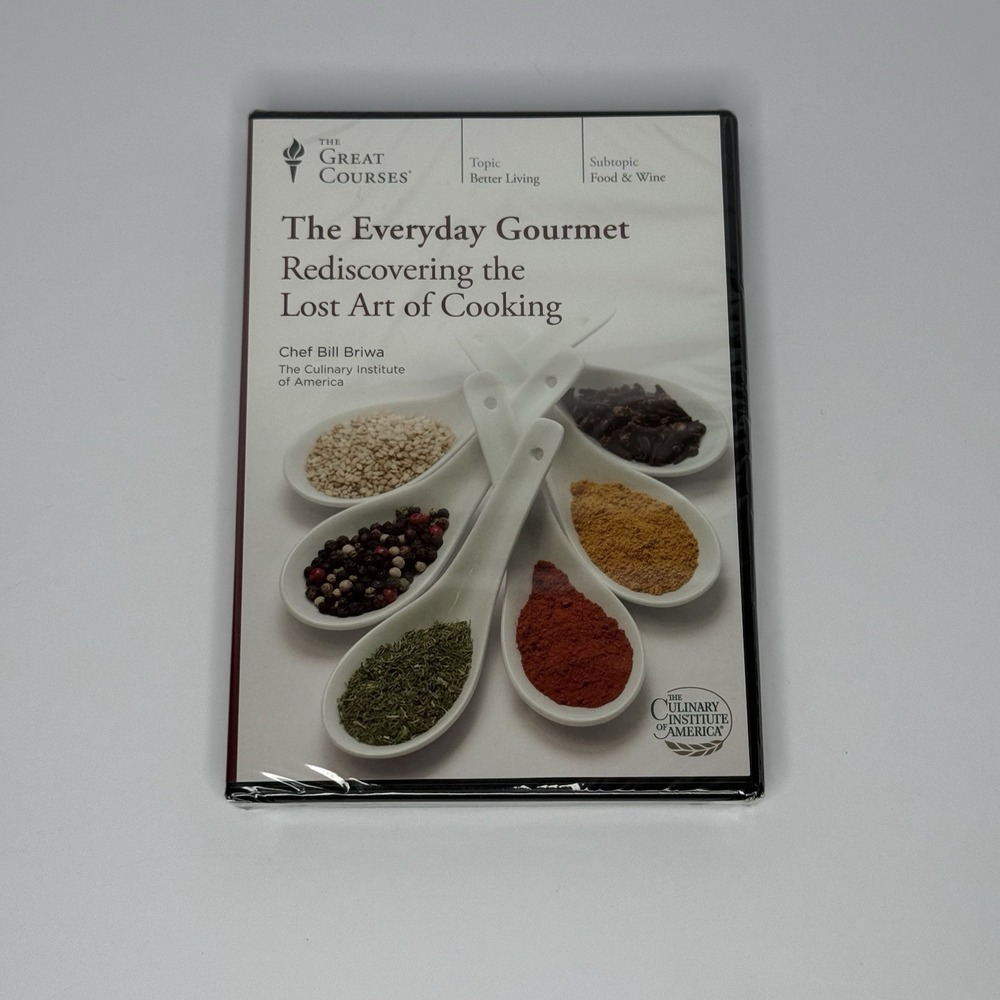 The Great Courses Everyday Gourmet Rediscovering Lost Art of Cooking 4-DVD Set